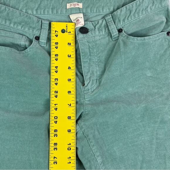 J. Crew Jeans Corduroy Pants Womens Size 30 Soft Green Toothpick Zip Hems - Picture 9 of 11